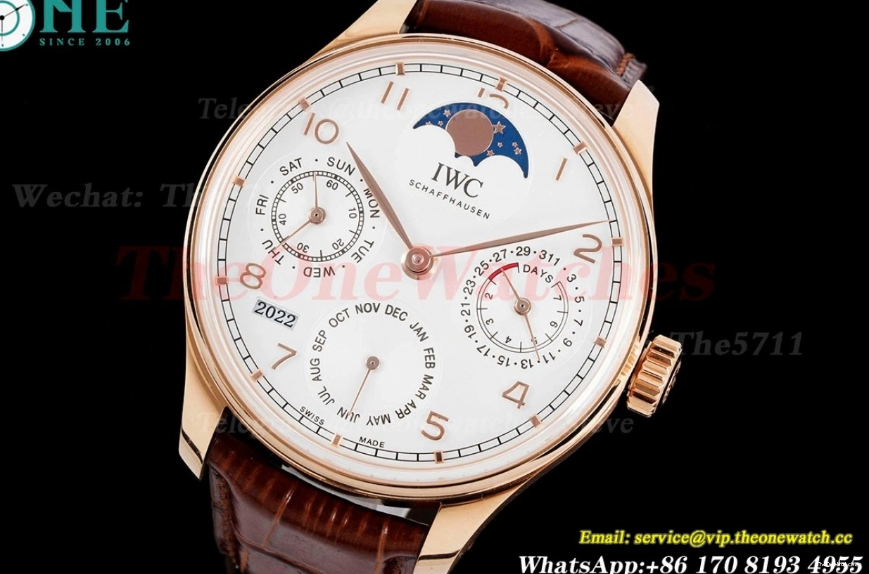 RG Dial Calendar Perpetual LE Portugieser 5033 42mm White APSF A52010 0125